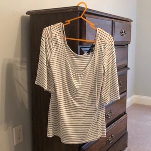 🖤🤍 Suzanne Betro 3/4 Sleeved Top Size S 🤍🖤